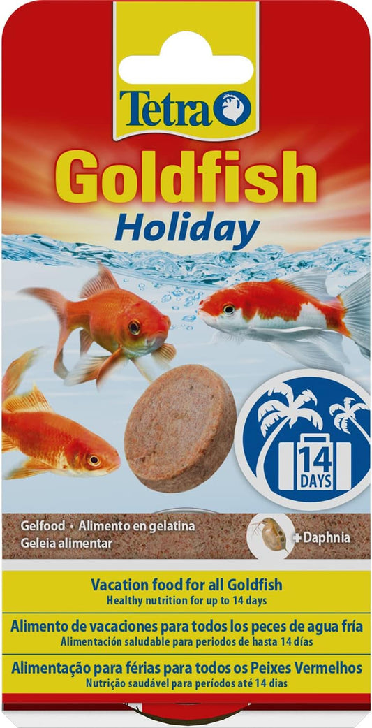 Goldfish Holiday - Holiday Food for All Goldfish, Healthy Nutrition for up to 14 Days, 2 X 12 G Gel Food Block