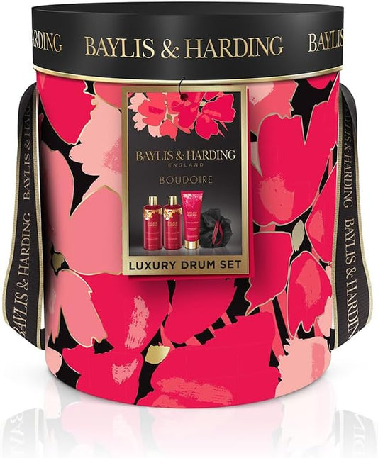 Boudiore Cherry Blossom Luxury Pamper Drum Gift Set (Pack of 1) - Vegan Friendly