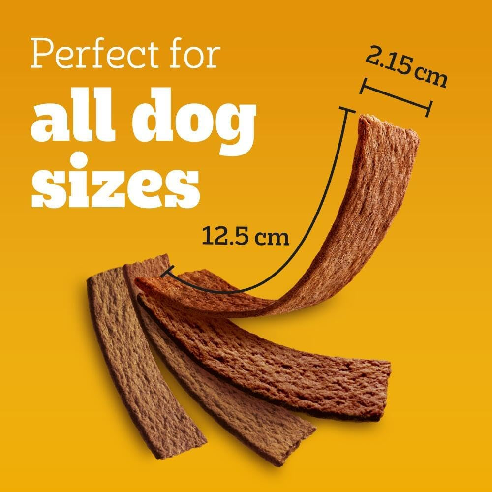 Schmackos Mega Pack 110 Strips Snacks, Dog Treat Multipack with Beef, Lamb and Poultry Flavours