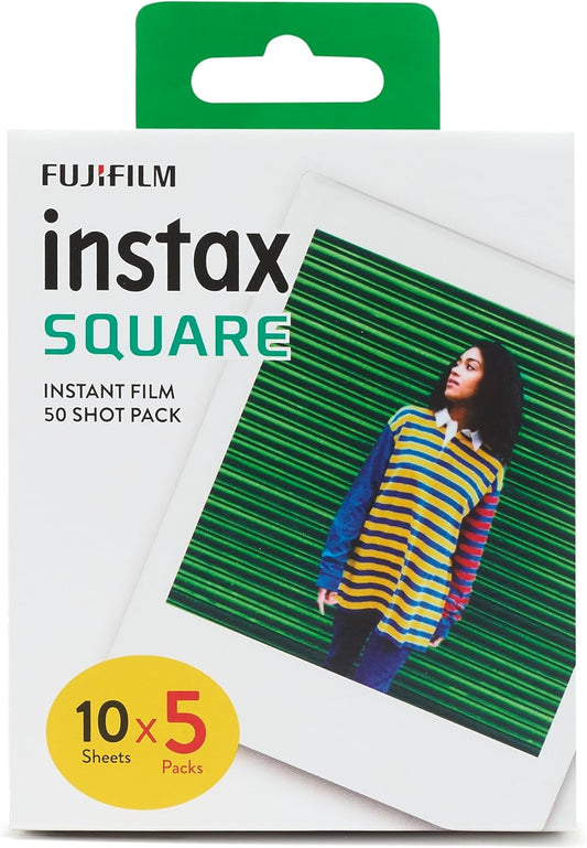 SQUARE Instant Film 50 Shot Pack, White Border, Suitable for All  SQUARE Cameras and Printers