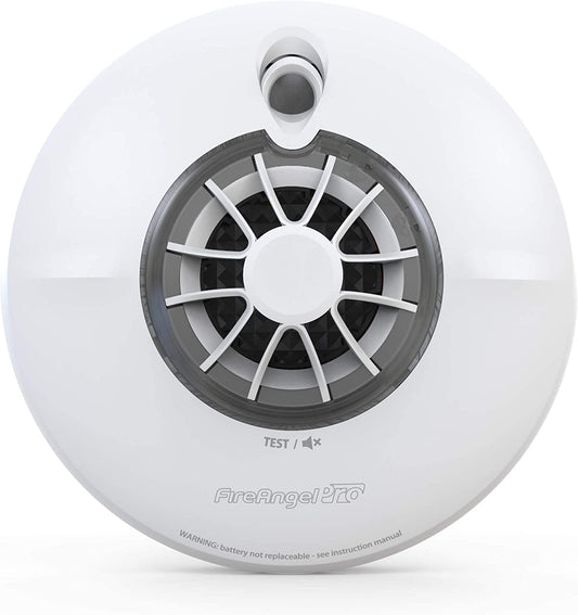Pro Connected Smart Kitchen Heat Alarm, Battery Powered with Wireless Interlink and 10 Year Life, FP1720W2-R , White