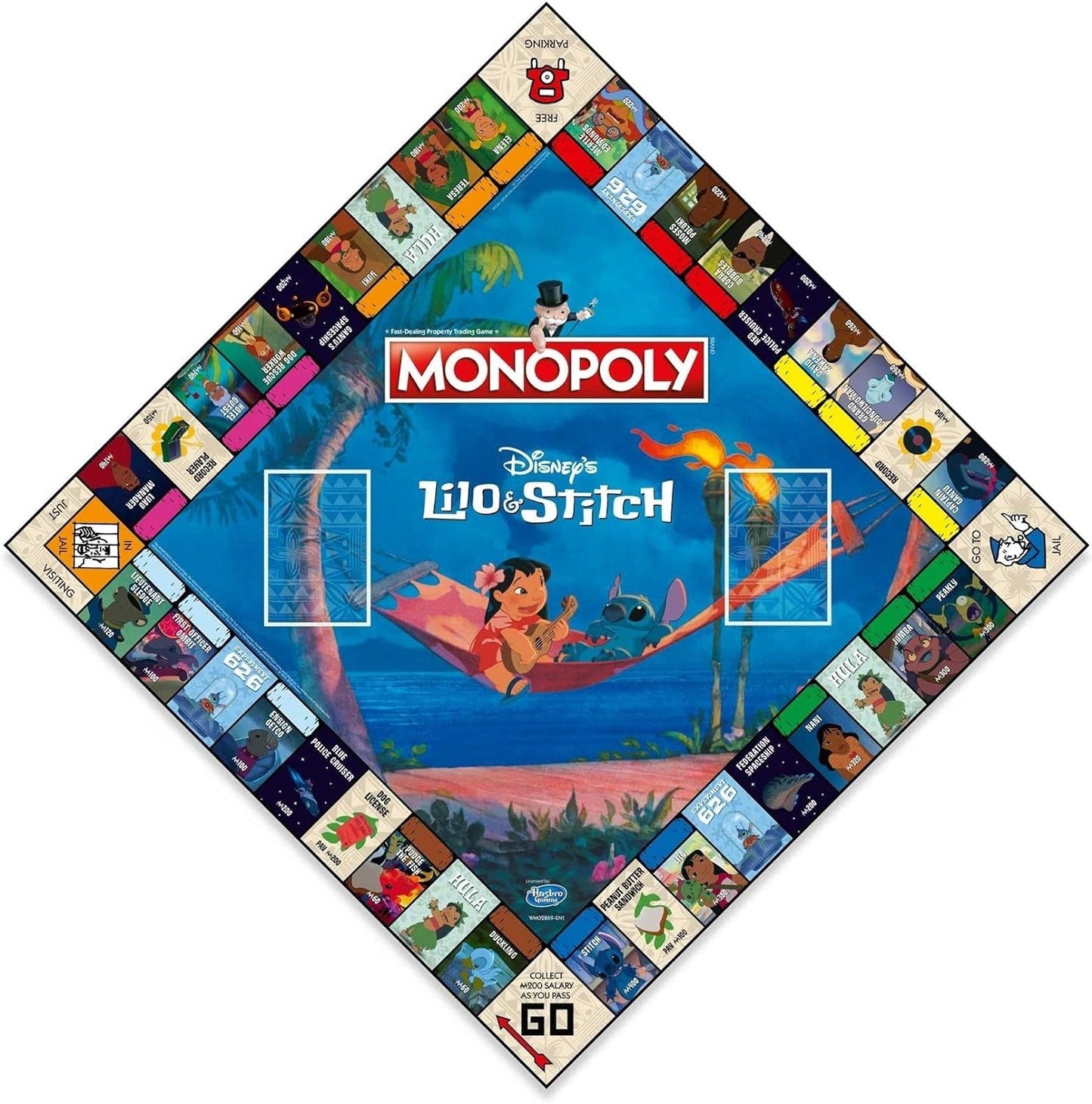 Lilo and Stitch Monopoly Board Game , Embark on an Out of This World Journey with Lilo, Stitch, Nani, Jumba and Many More, Great Family Disney Game for Ages 8 and Up