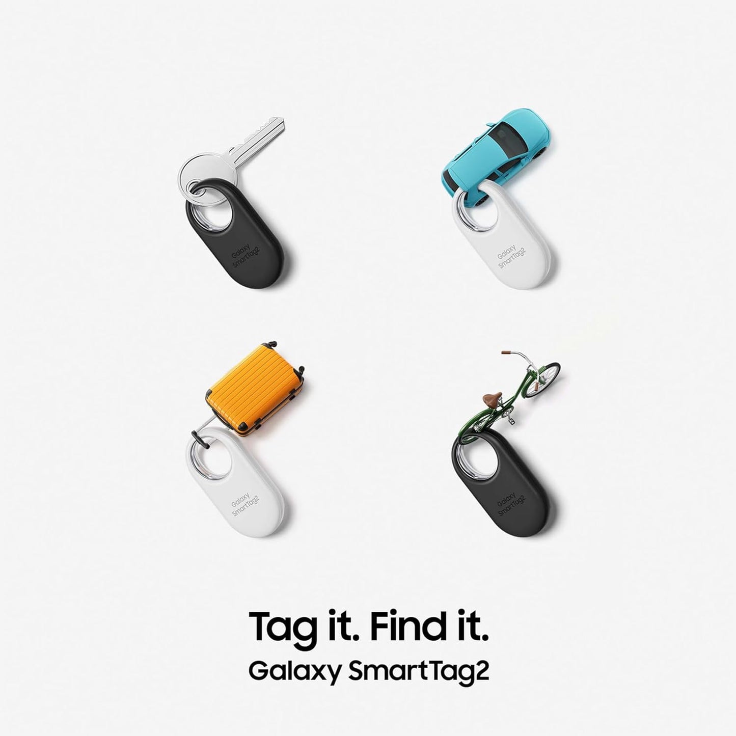 Galaxy Smarttag2 Bluetooth Tracker (1 Pack), Compass View AR, Find Lost Mode, Black