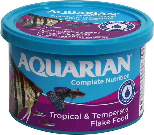 Complete Nutrition, Aquarium Tropical & Temperate Fish Food Flakes, 50G Container