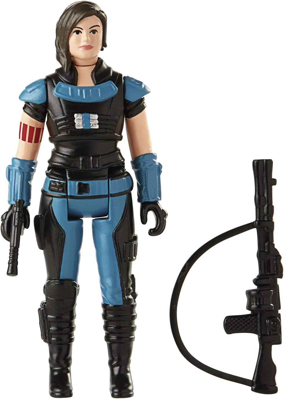 Retro Collection Cara Dune Toy 3.75-Inch-Scale the Mandalorian Action Figure with Accessories, Toys for Kids Ages 4 and Up